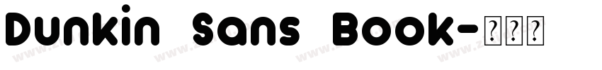 Dunkin Sans Book字体转换